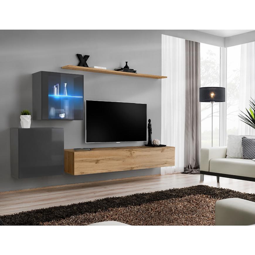 Nappali bútor Switch XV +LED grafit/wotan Szekrénysorok online bútor rendelés Székesfehérvár bútorboltok
