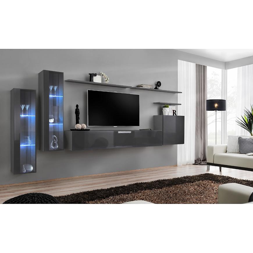 Nappali bútor Switch üveg+LED XI Grafit Szekrénysorok online bútor rendelés Székesfehérvár bútorboltok