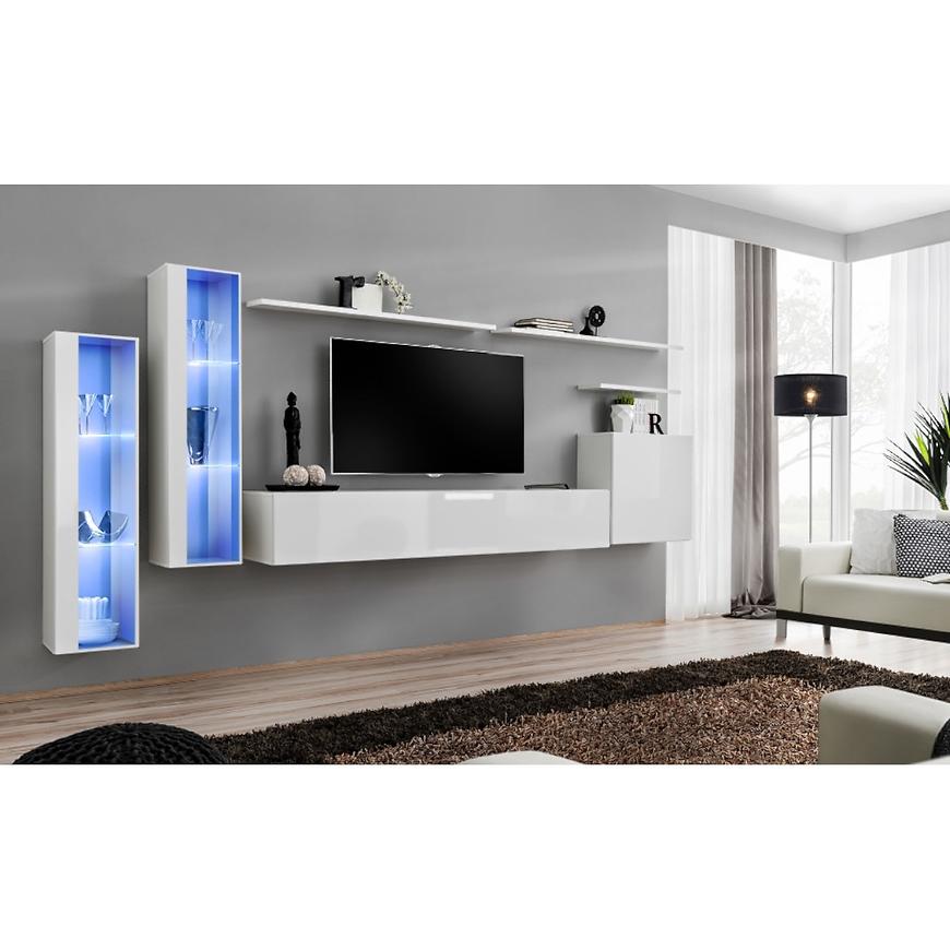 Nappali bútor Switch üveg+LED XI fehér Szekrénysorok online bútor rendelés Székesfehérvár bútorboltok