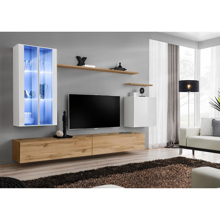 Nappali bútor Switch üveg+LED XII fehér/Wotan Szekrénysorok online bútor rendelés Székesfehérvár bútorboltok
