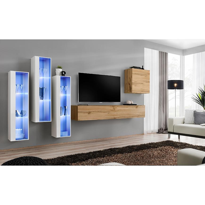 Nappali bútor Switch üveg+LED XIII fehér/Wotan Szekrénysorok online bútor rendelés Székesfehérvár bútorboltok