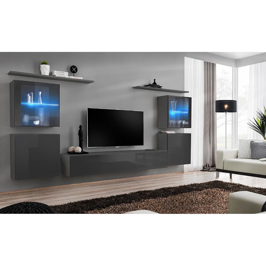 Nappali bútor Switch üveg+LED XIV Grafit Szekrénysorok online bútor rendelés Székesfehérvár bútorboltok