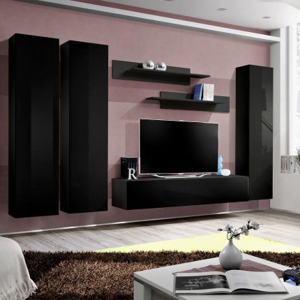 Nappali bútor Fly C1 fekete Szekrénysorok online bútor rendelés Székesfehérvár bútorboltok