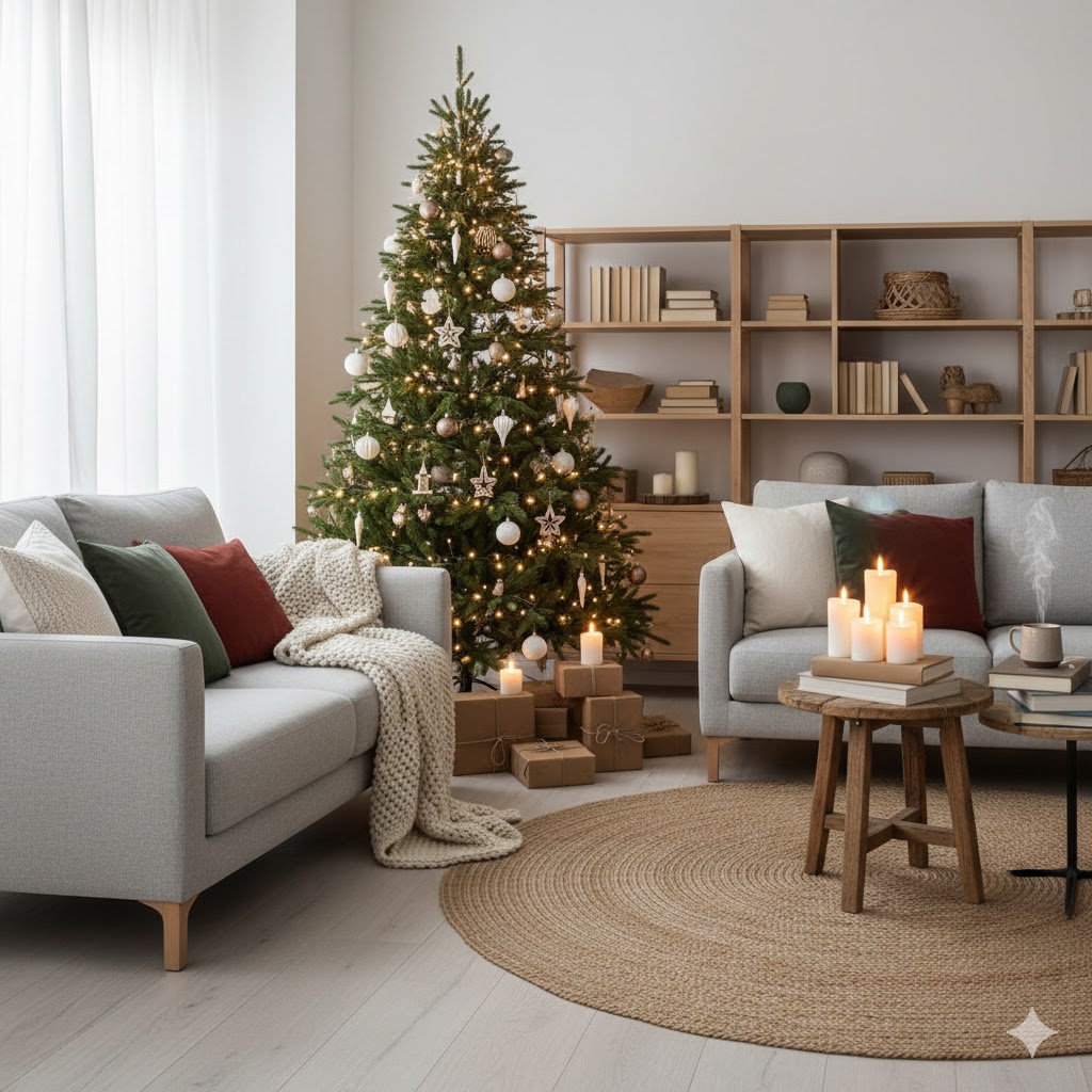 Karácsonyi nappali képek inspirációk a tökéletes hangulathoz